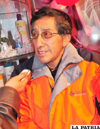 Representante de Wella en Oruro, Ángel Soliz