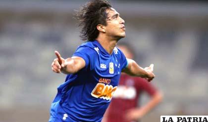Marcelo Martins hasta el momento anotó 13 goles para el Cruzeiro
