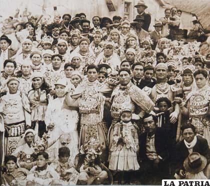 Los diablos de Oruro en una época pasada