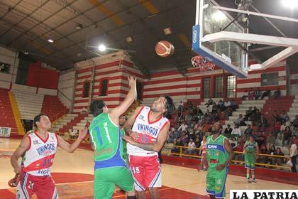 Una acción del partido en el cual venció CAN