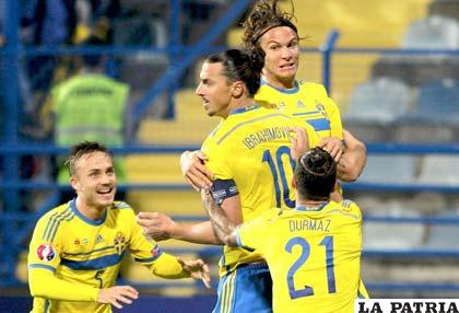 Ibrahimovic anotó para Suecia, pero fue empate a uno con Montenegro