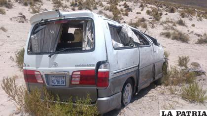 El vehículo fue remolcado y el fallecido trasladado a la morgue