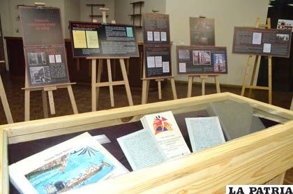 Exposición histórica del aporte de Gunnar Mendoza Loza