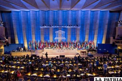 Una de las asambleas en la Unesco