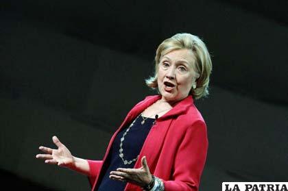 Ex secretaria de Estado y antigua primera dama estadounidense Hillary Clinton