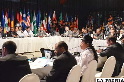 Ministros del G 77 se reunieron en Tarija