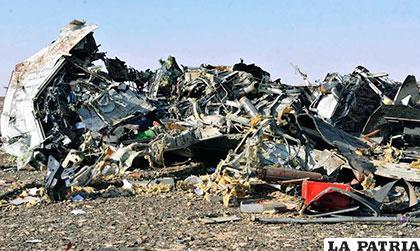 Los 224 ocupantes del Airbus A321 murieron al estrellarse en Egipto