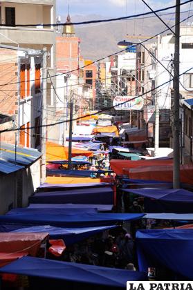 Calle Ayacucho, en el sector de la Súper Feria