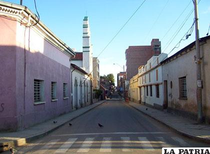 Vista de la calle Soria Galvarro conocida antiguamente como 