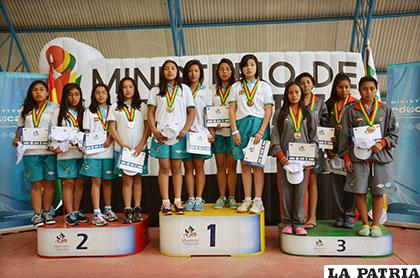 Como nunca antes, medallas de oro y plata para Oruro en la natación