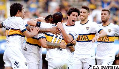 El festejo de los jugadores de Boca Juniors /ole.com