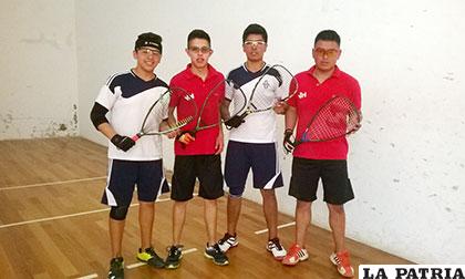 Deportistas que participan en los torneos de raquetbol