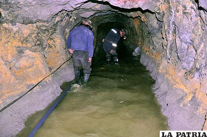 La mina San José se inunda por falta de tratamiento de sus aguas