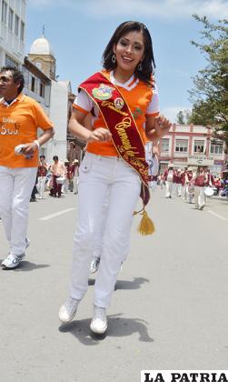 Raquel Parrado Michel, Predilecta del Carnaval de Oruro 2015