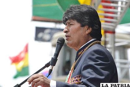 El Presidente  Evo Morales /abi.bo