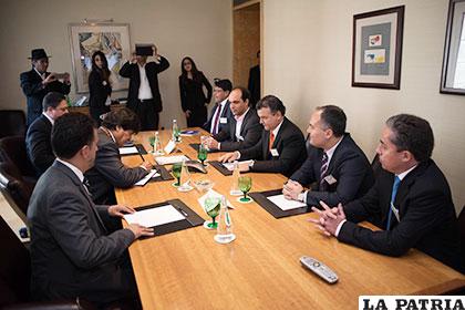 Empresarios Privados de Bolivia, en reunión con el Presidente Evo Morales /ABI