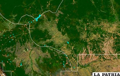 Toma aérea que muestra la deforestación existente en la Amazonía /ANF