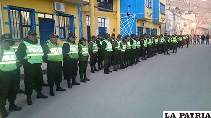 La formación policial en Huanuni
