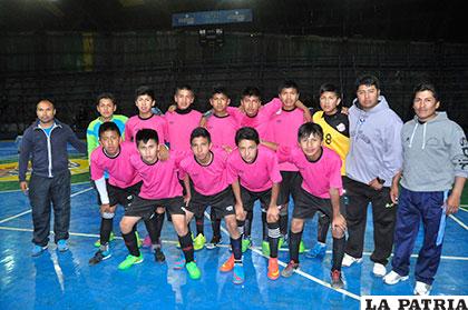 Integrantes del combinado orureño de fútbol de salón