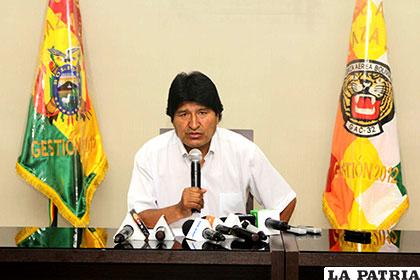 El Presidente Evo Morales /abi.bo