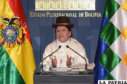 Virginia Velasco, ministra de justicia