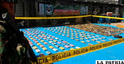498 kilos de cocaína y marihuana incautada por la Felcn en Santa Cruz a principios de año /eldeber.com.bo