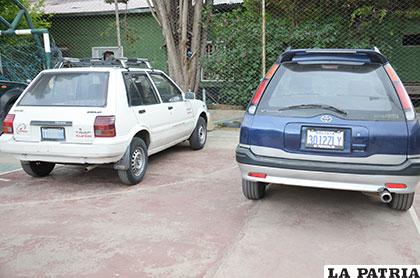 Los vehículos secuestrados que estaban en poder de los miembros de la banda criminal