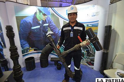 Material resistente es exhibido en Expoteco