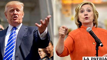 Donald Trump le gana con un punto porcentual a Hillary Clinton
