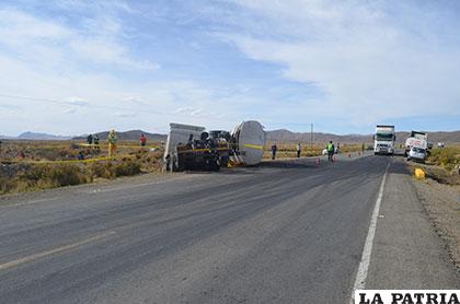 La carretera Oruro - Potosí fue el escenario del siniestro