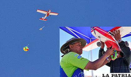 Algunos aviones soltaron paracaidistas durante su vuelo