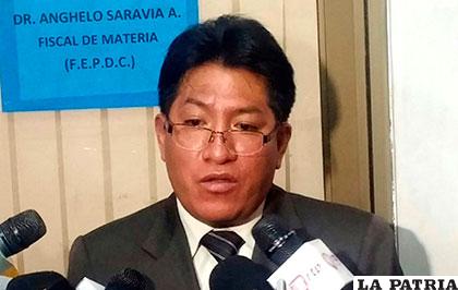 Ángelo Saravia, fiscal de materia de La Paz /ANF/Archivo
