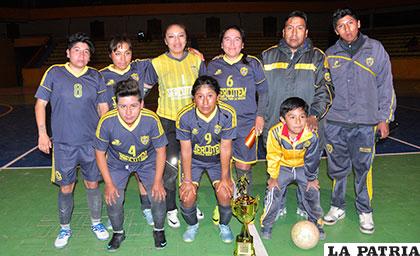 Independiente Pontejo, actual campeón orureño en futsal damas