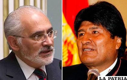 Carlos Mesa y Evo Morales /ANF