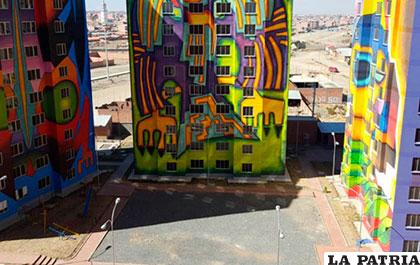 Condominio Wiphala de la ciudad de El Alto /ANF