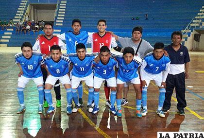 El equipo que representó a Oruro en la competencia nacional