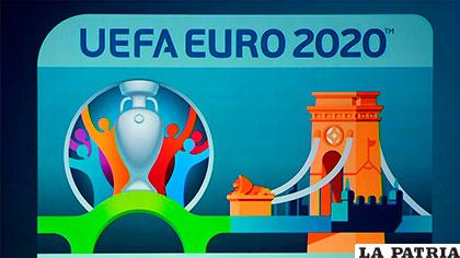 El logo oficial de la Eurocopa de 2020