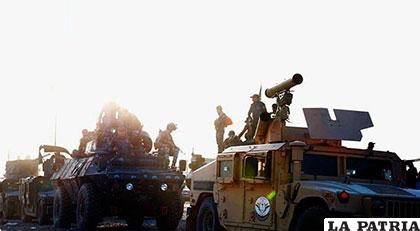 Fuerzas especiales de Irak cerca de Mosul