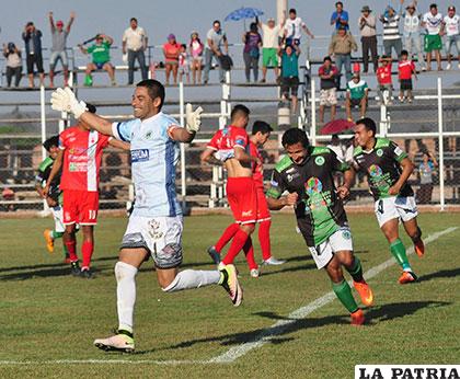 Petrolero ganó en la ida 1-0 en Yacuiba el 15/09/2016 /APG