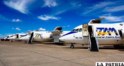 El TAM está bajo la tuición de la Fuerza Aérea Boliviana /senado.gob.bo