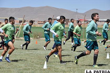 El equipo ayer cumplió una labor regenerativa