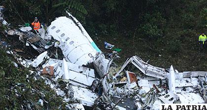 Restos de la aeronave siniestrada en Colombia /sputniknews.com