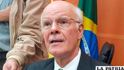 El embajador de Brasil en Bolivia, Raymundo Santos /ANF