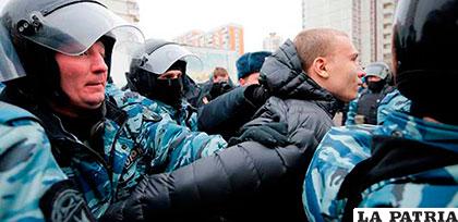 Varios ultraderechistas rusos fueron detenidos