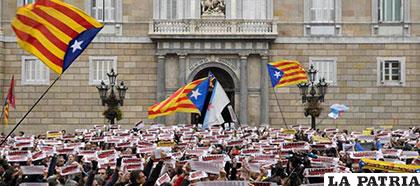 Manifestaciones de apoyo a los secesionistas catalanes apresados