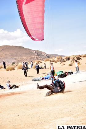 El viento no favoreció a algunos pilotos