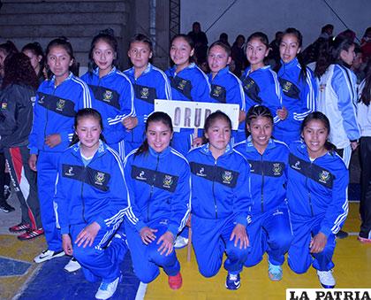 La selección de Oruro con el ánimo de luchar por los primeros lugares