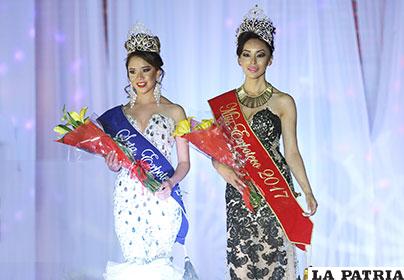 Miss y Señorita Expoteco 2017, Pamela Félix (der.) y Katherine Rocha (izq.)