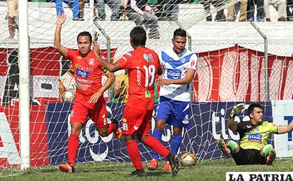La acción del partido de ida donde Guabirá venció 3-1 en Montero el 23/08/2017