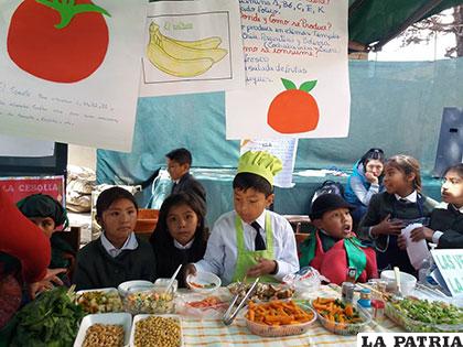 Unidades educativas han enfatizado planes educativos orientados en alimentación saludable